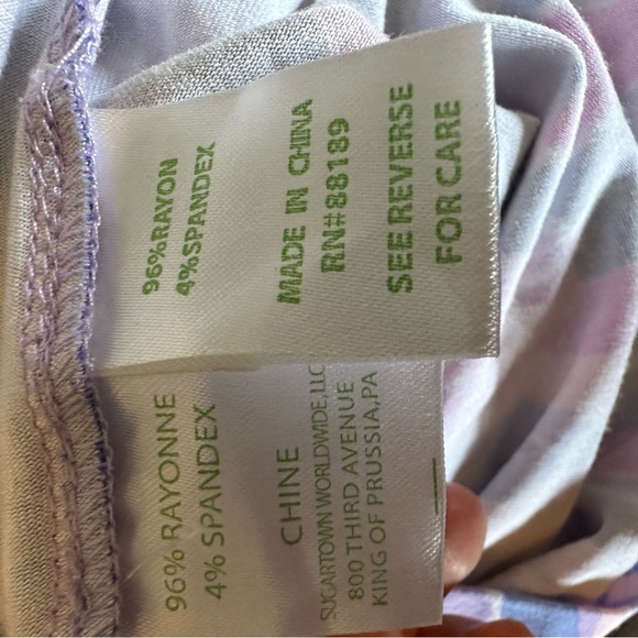 LILLY PULITZER Klea Off Shoulder Flounce Romper Amethyst One Too Many Sz S- EUC - Picture 6 of 6